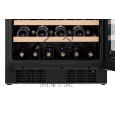 Встраиваемы е винный шкаф Gorenje WCU68F6BG4WF, объем 138 л, вместительность 46 бутылок, 4 полки, цифровой дисплей, Wi-Fi, LED освещение, защита от УФ-излучения, энергоэффективность А+, черный