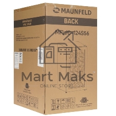 Винный шкаф Maunfeld MFWC-124S56 черный, 124 л, 1 отсек, 56 бут., класс G