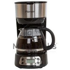 Кофеварка капельная Pioneer CM053D серебристый/черный, исп. кофе - молотый, 0.75 л, 600 Вт