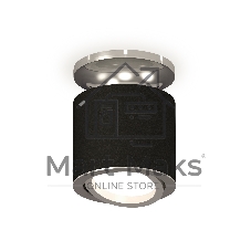 Светильник Ambrella Light XS7402081 SBK/PSL черный песок/серебро полированное MR16 GU5.3 (N7927, C7402, N7003)