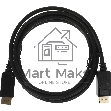 Кабель V1.2 ver1.2 DisplayPort (m) DisplayPort (m) 2м черный