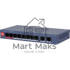 Коммутатор Dahua DH-CS4010-8ET2GT-110, 2×1 Гбит/с, управляемый