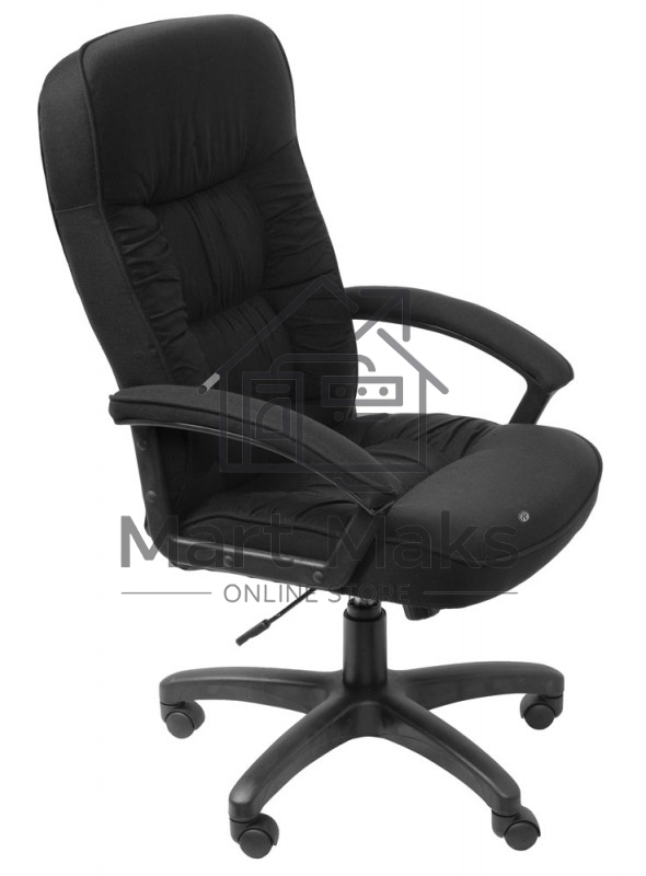 Кресло руководителя Бюрократ T-9908AXSN-Black черный 80-11, ткань, крестовина пластиковая