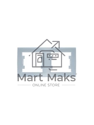 Рамка 2-м Бриллиант горизонт. серебр. UNIVersal 7949711