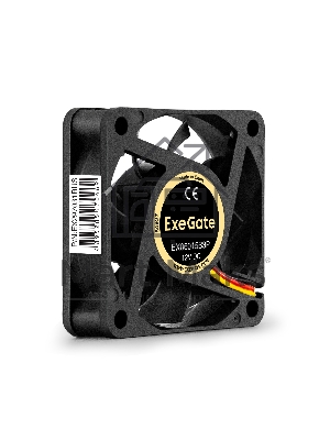 Вентилятор для корпуса ExeGate EX06015B3P черный, 60 мм, 3500 об/мин, 24 дБ, 3 pin