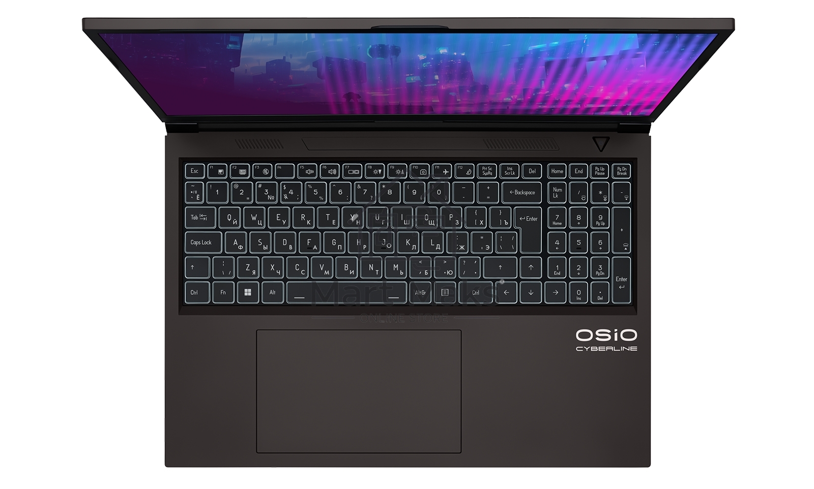 Ноутбук Osio CyberLine C160i-004 коричневый Core i7 12650H 16Gb SSD512Gb NVIDIA GeForce RTX4060 8Gb 16
