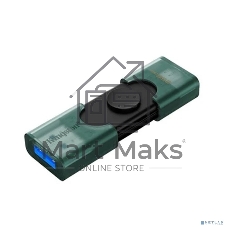 Флешка USB Kingston DataTraveler Duo (DTDEG2/256Gb), 256Gb, USB3.2/Type-C, R/W 150/60, зеленая