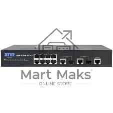 Коммутатор SNR Управляемый коммутатор уровня 2+, 8 портов 1/2.5/5/10GBASE-T, 4 порта 1/10G SFP+ встроенный БП ~220V AC