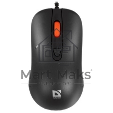 Мышь проводная Defender Omega MB-522 черный, 1600 dpi, USB, кнопки - 4