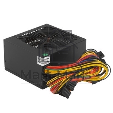Блок питания ExeGate 800NPX, 800W, (ATX, SC, 12cm fan, 24pin, 2x(4+4)pin, 2xPCI-E, 5xSATA, 3xIDE, черный, кабель 220V 1,8м с защитой от выдергивания)