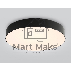 Потолочный светодиодный светильник Ambrella light FZ1365 BK черный IP20 60W 3000-6500K 490*80 (ПДУ ИК)