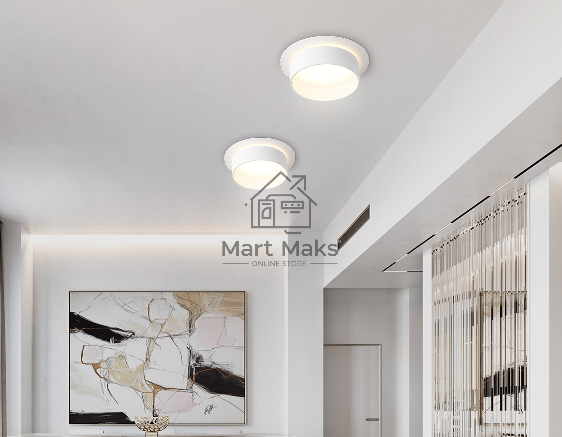 Светильник Ambrella light TN5212 WH белый GX53 D110*58