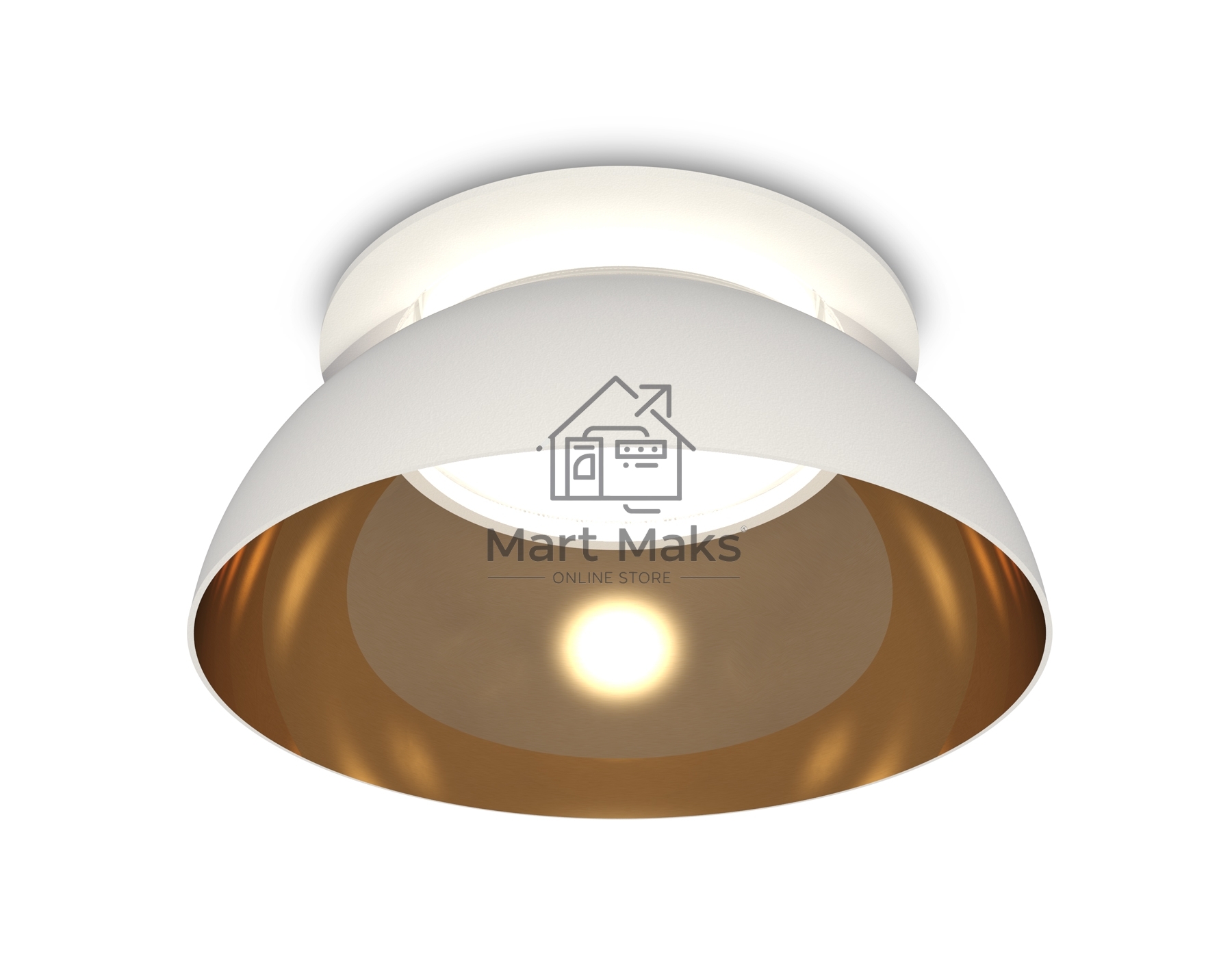 Комплект встраиваемого светильника Ambrella light XC8050101 SWH/PYG/CL белый песок/золото желтое полированное/прозрачный GX53 (C8050, N8144)