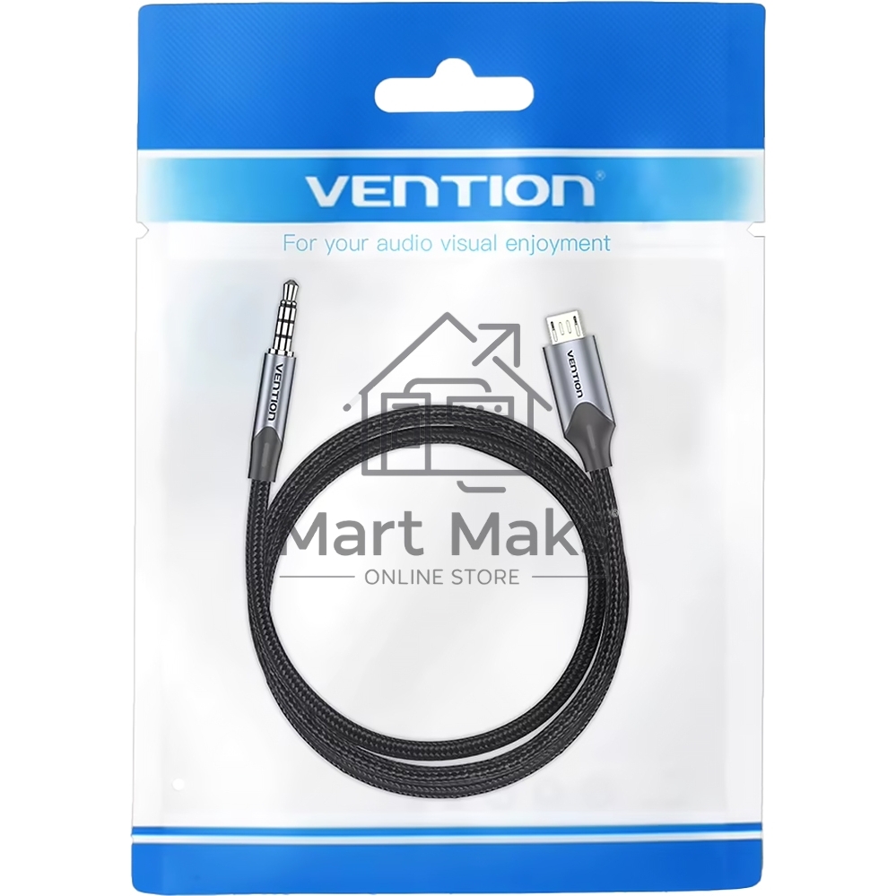 Кабель Vention USB Micro B M/Jack 3,5 mm M - 2 м