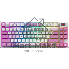 Клавиатура MSI Forge GK600 гибридная, Bluetooth, радиоканал, белый