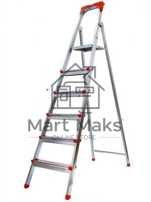 Стремянка FIT 65334стальная 6 ступеней вес 9.1кг