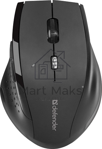 Мышь беспроводная Defender Accura MM-365 черный, 1600 dpi, радиоканал, USB, кнопки - 6