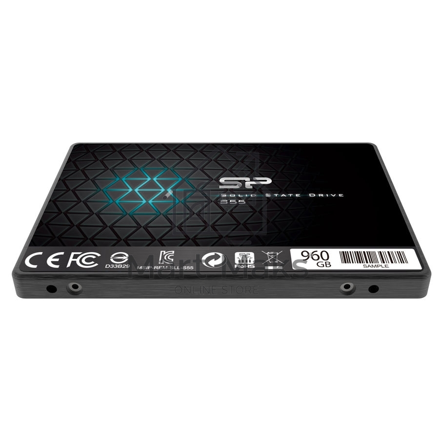 Накопитель SSD SiliconPower Slim S55, 960Gb, SATA, 2.5