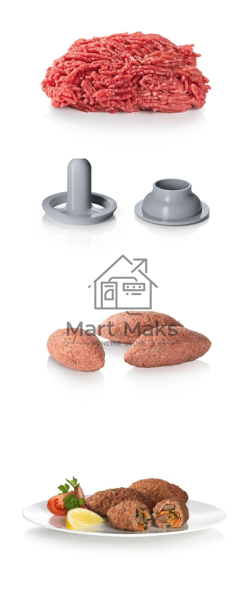 Мясорубка Bosch ProPower MFW66020 1800Вт белый/серый