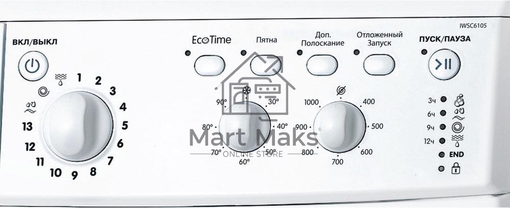 Стиральная машина Indesit IWSC 6105 белый, загрузка фронтальная 6 кг, 1000 об/мин., класс: А