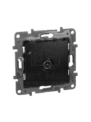 Розетка TV Звезда, алюминий ETIKA 