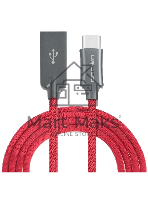 Кабель Crown USB - USB Type-C CMCU-3132C red