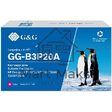 Картридж струйный G&G GG-B3P20A №727 пурпурный (130 мл) для HP DJ T920/T1500/T2530