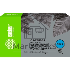 Картридж струйный Cactus CS-T0B30A (982X) черный (423 мл) для HP PageWide 765dn/780 Enterprise Color