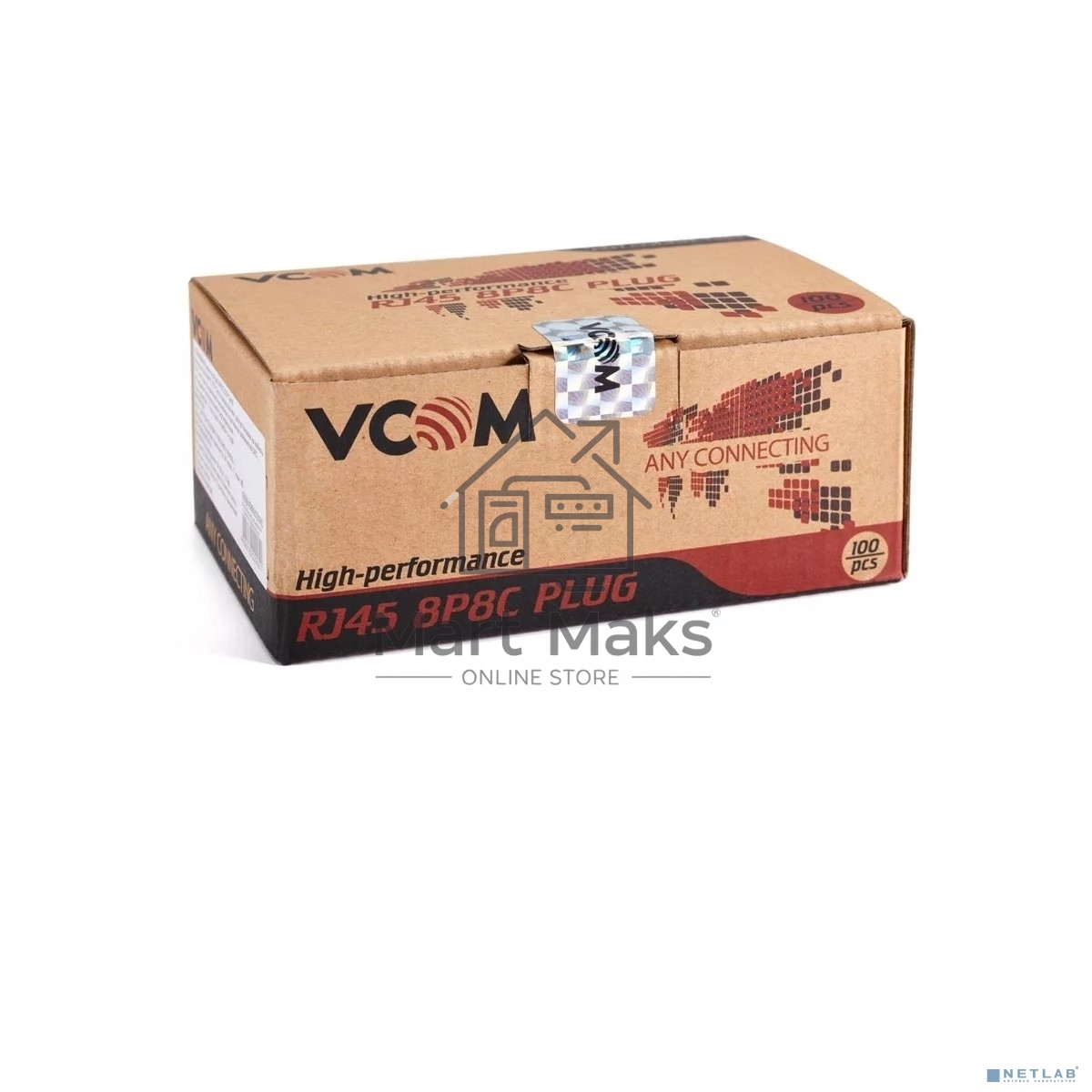 Коннекторы RJ-45 (8P8C) для UTP кабеля 6кат. ( упаковка 100 шт.)