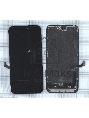 Дисплей (модуль) для Apple iPhone 15 Plus в сборе с тачскрином, черный (OR)