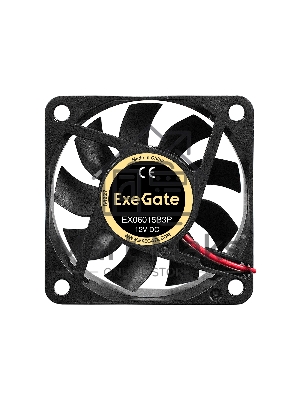 Вентилятор для корпуса ExeGate EX06015B3P черный, 60 мм, 3500 об/мин, 24 дБ, 3 pin