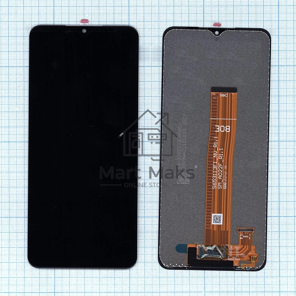 Дисплей (модуль) для Samsung Galaxy M12 SM-M127 в сборе с тачскрином (PLS) черный