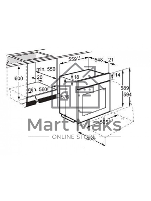Встраиваемый духовой шкаф с паром Electrolux EOD5F71Z 60 см, каталитическая очистка, 72 л, 8 режимов, черный, направляющие проволочные + телескопические (1 уровень)