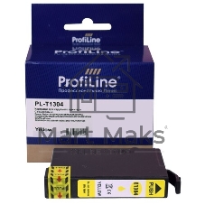 Картридж струйный ProfiLine PL-T1304 для принтеров Epson Stylus SX525WD/SX535WD/SX620/Office B42WD/BX525/BX535/BX625FWD/BX635FWD/BX925/BX935/WorkForce 525/630/3010/3520DWF/3530/3540/7015/7515/7525 с чернилами Yellow 10,1 мл