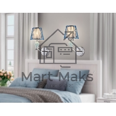Настенный светильник Ambrella light LH75065 CH/DB хром/темно синий E14 max 40W 230*150*300