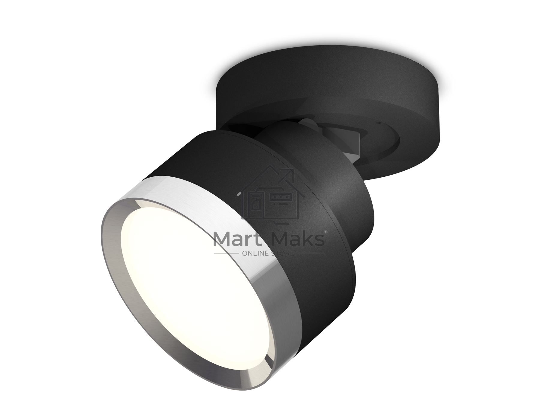 Светильник Ambrella Light XM8102003 SBK/PSL черный песок/серебро полированное GX53 (A2229, A2106, C8102, N8118)
