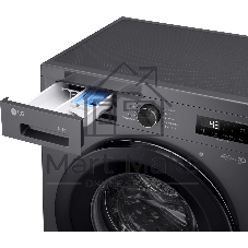 Стиральная машина LG F2Y1WS6J темно-серый, загрузка фронтальная 6,5 кг, 1200 об/мин., класс: A