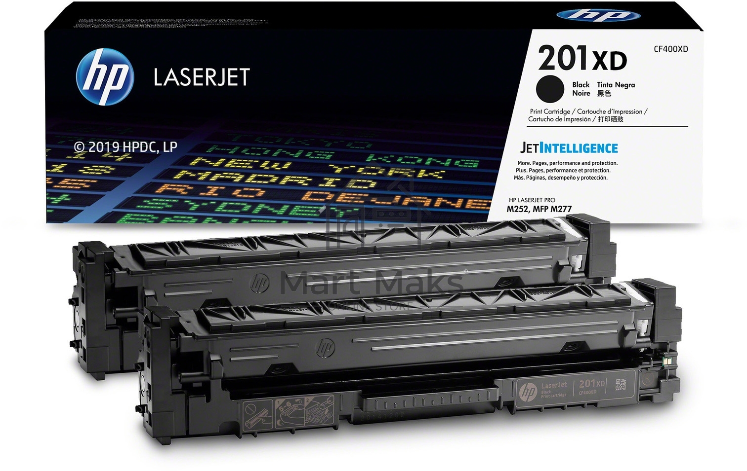 Тонер картридж двойная упаковка HP 201X (CF400XD) для HP CLJ Pro M252/M277 (2 х 2800 стр.)