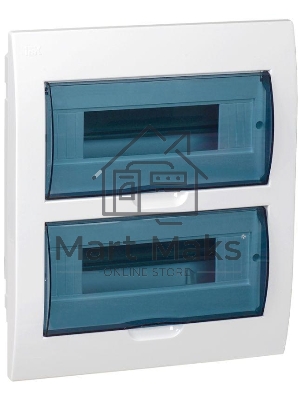 Бокс ЩРВ-П-24модуля встраиваемый пластик IP41 MKP12-V-24-40-10 IEK