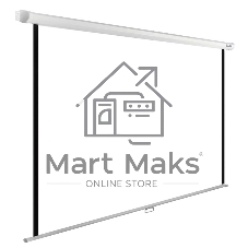 Экран Cactus 220x220см WallExpert CS-PSWE-220x220-WT 1:1 настенно-потолочный рулонный