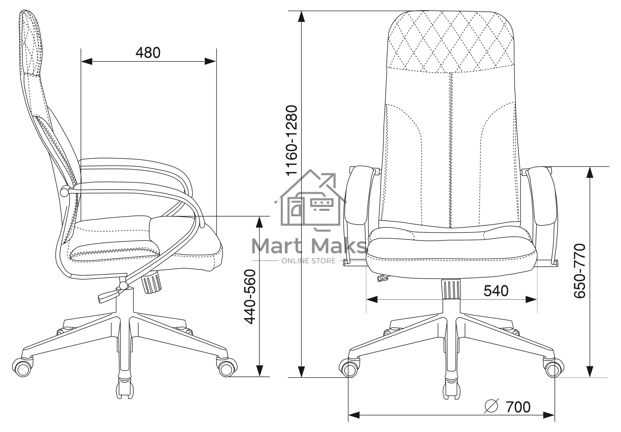Кресло руководителя Бюрократ CH-608Fabric Light-21 песочный, крестовина пластик