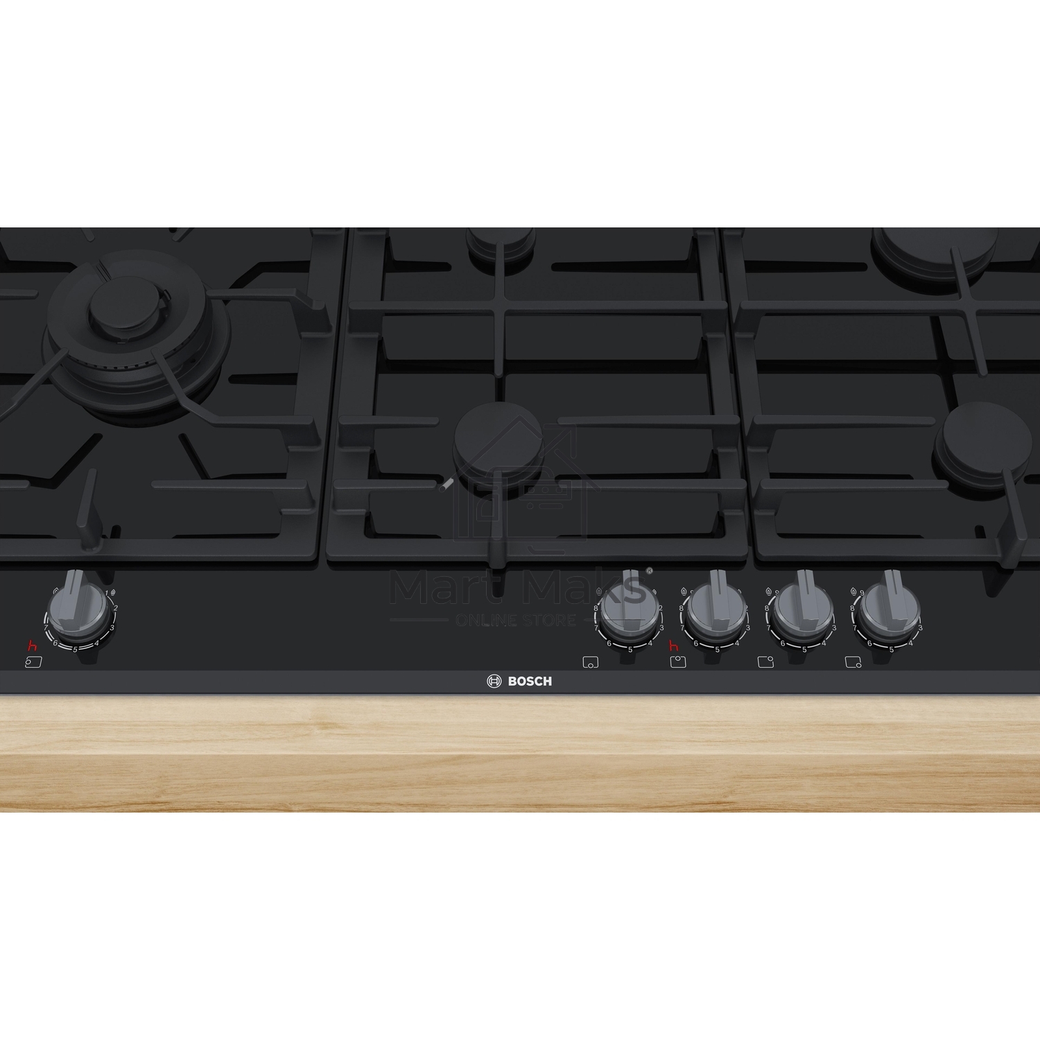 Газовая варочная поверхность Bosch PRS9A6D70M черный