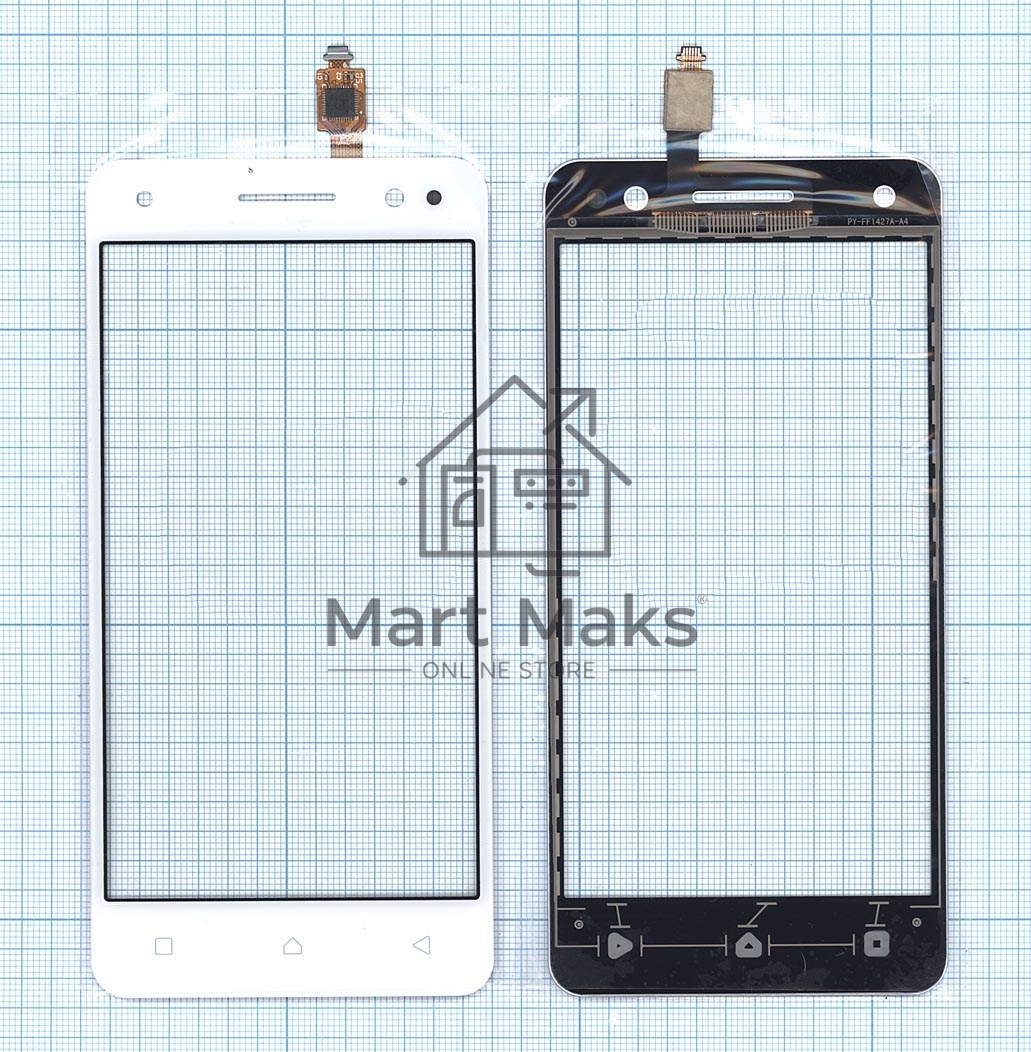 Сенсорное стекло (тачскрин) для Lenovo Vibe S1 Lite белое