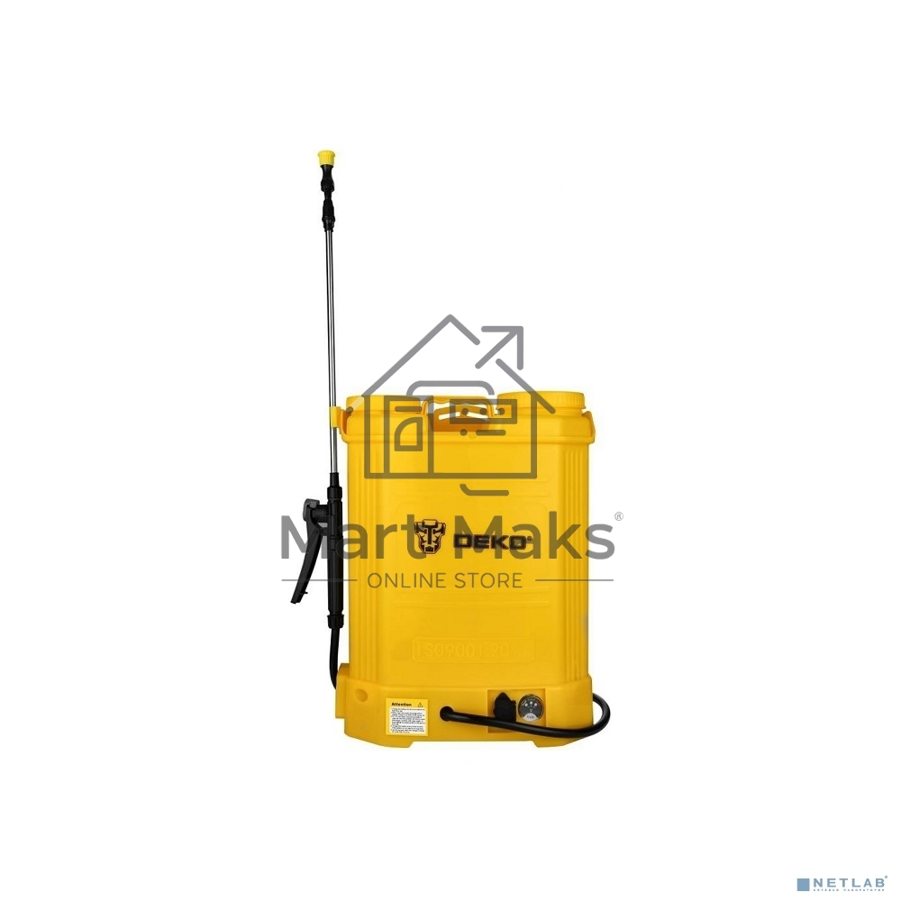 Опрыскиватель Deko DKSP10 16л желтый (065-0954)
