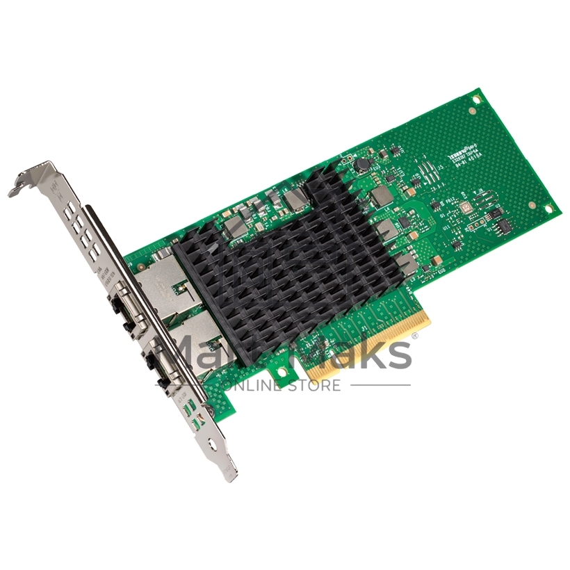 Сетевая карта Intel® Ethernet Network Adapter X710-T2L, Dual Ports RJ45, X710-AT2, 10GbE/5GbE/2.5GbE/1GbE/100Mb, PCIe v3.0 (8.0GT/s), QoS, VMDq, SR-IOV, iSCSI/NFS