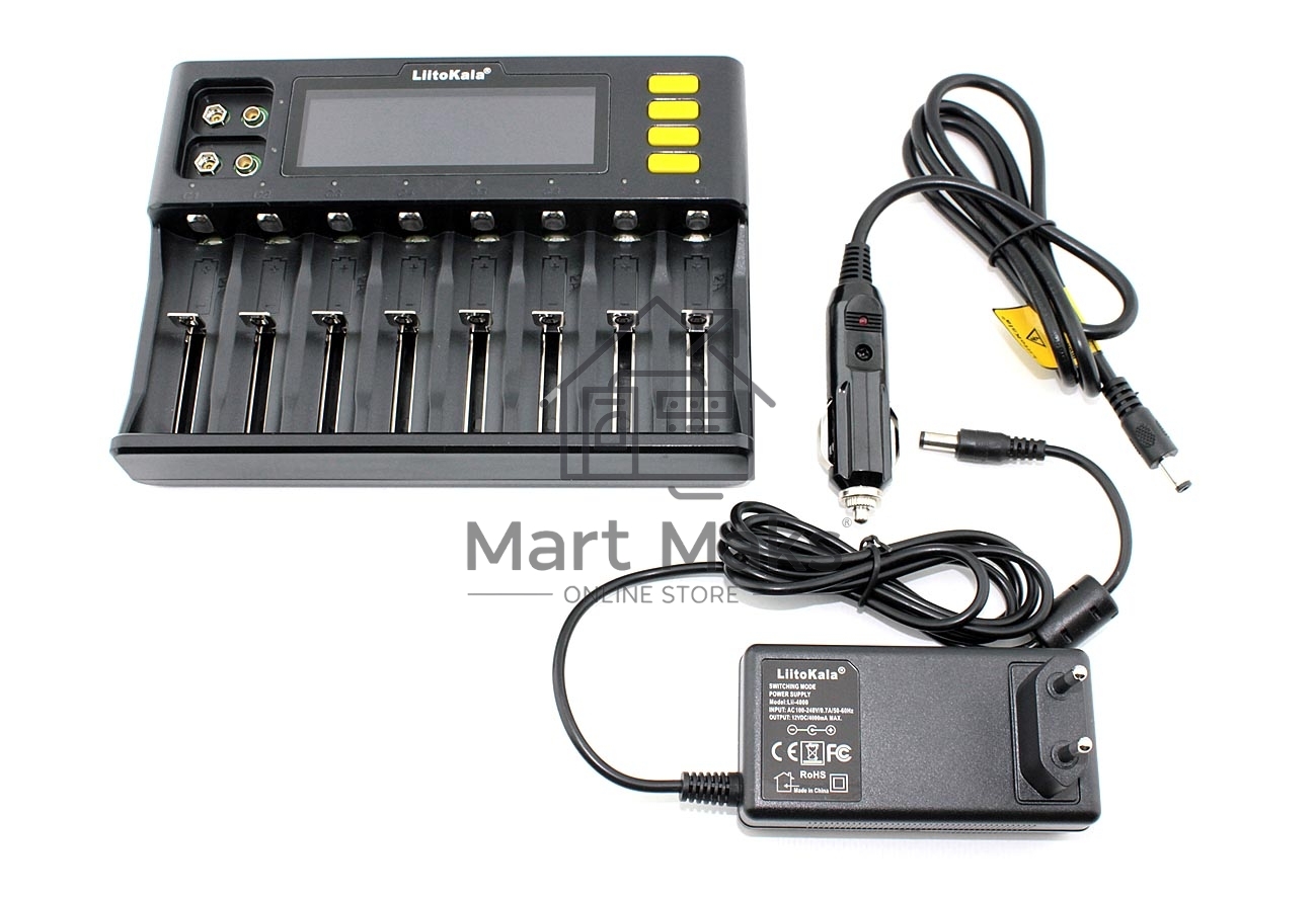 Зарядное устройство LiitoKala Lii-S8 + CAR charger 12V