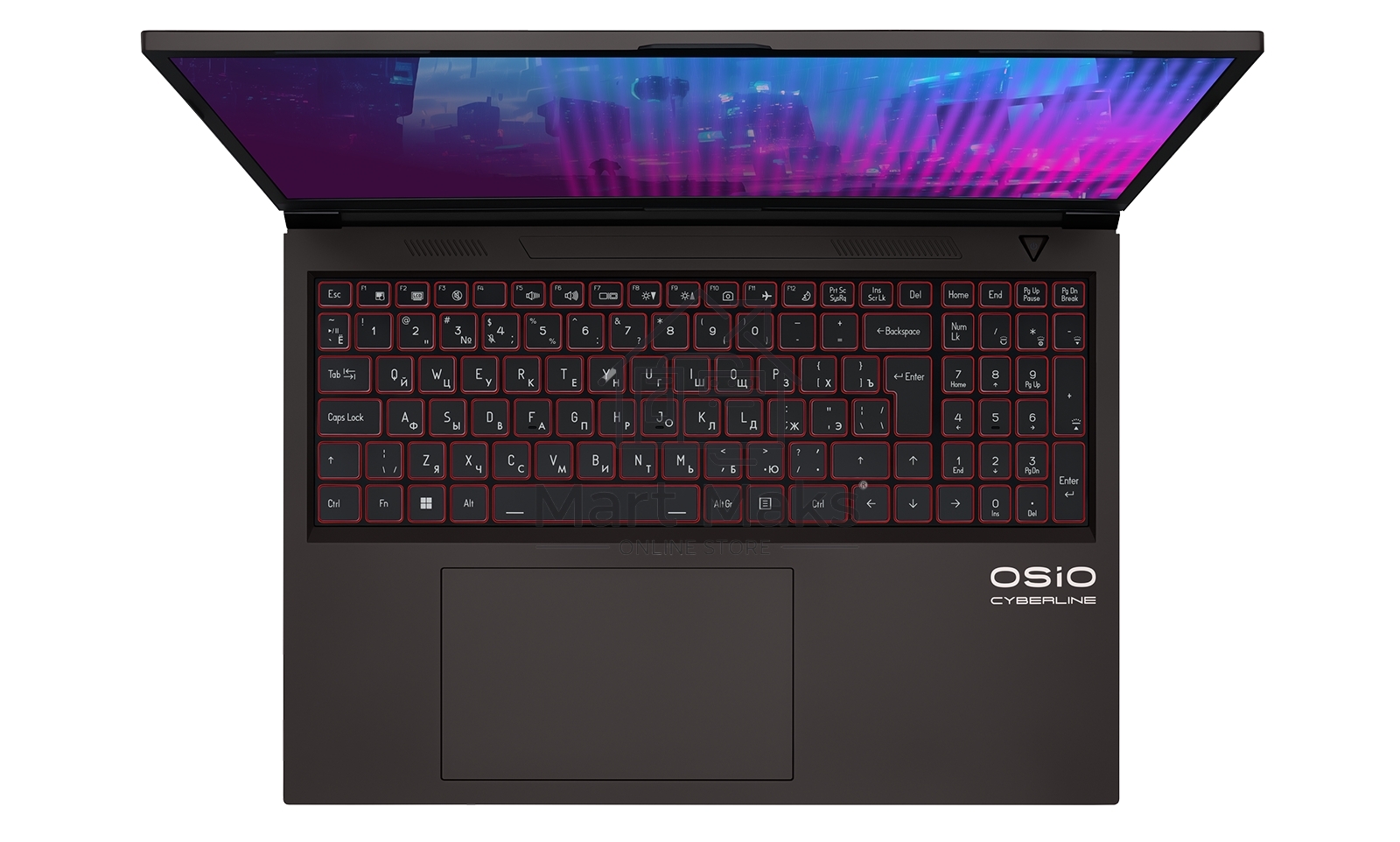 Ноутбук Osio CyberLine C160i-004 коричневый Core i7 12650H 16Gb SSD512Gb NVIDIA GeForce RTX4060 8Gb 16