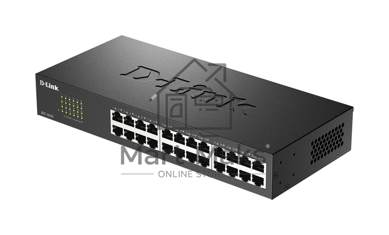 Неуправляемый коммутатор D-Link DES-1024D/H2A с 24 портами 10/100Base-TX