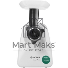 Мясорубка электрическая Bosch MFW2520W белый, 1500 Вт, 1.7 кг/мин, насадки - 4