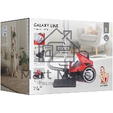 Пылесос Galaxy Line GL 6224 красный/черный, 300/2400 Вт, уборка сухая, пылесборник контейнер 2 л